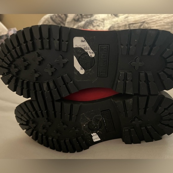 Timberland Limited Edition Red Suede WP Boots 7.5 - Picture 6 of 7